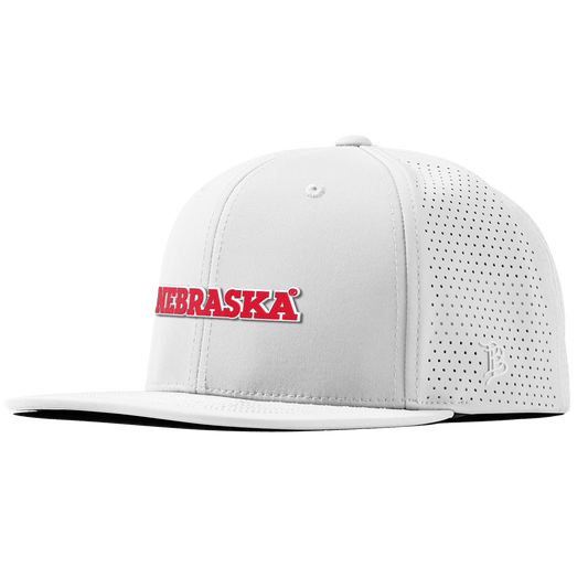 University of Nebraska "Nebraska Block" Flat Elite XGen™ White