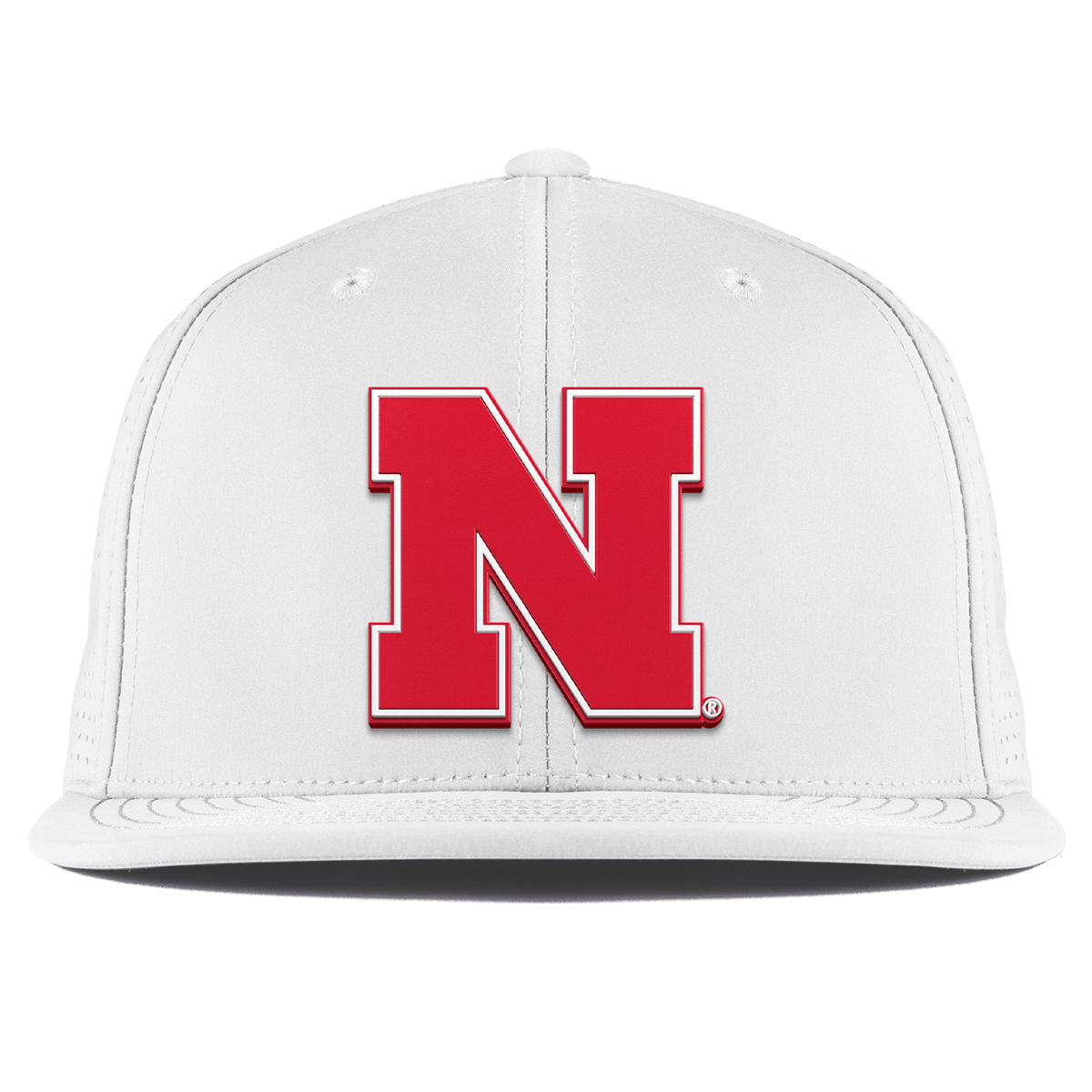 University of Nebraska "Nebraska Team Logo" Flat Elite XGen™ White White