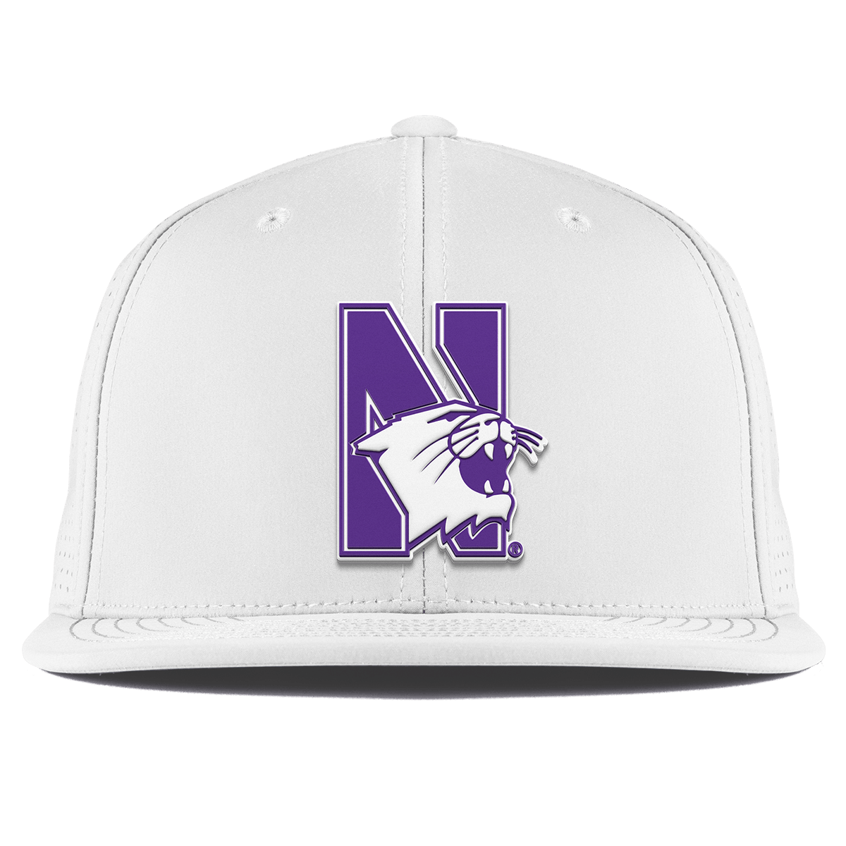 Northwestern University "Northwestern Block Logo" Flat Elite XGen™ White