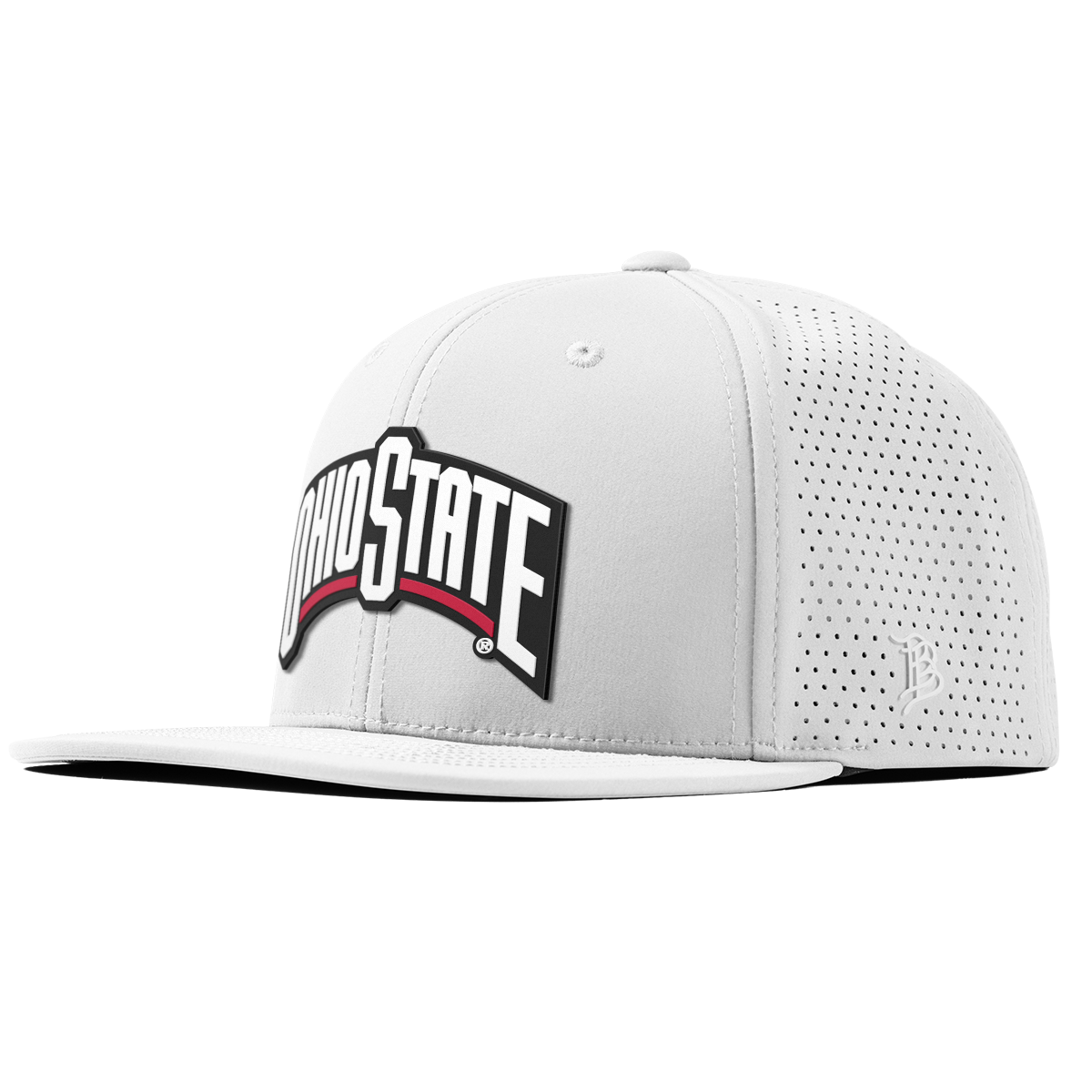 Ohio State University "Ohio State Block" Flat Elite XGen™ White