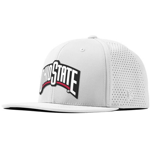 Ohio State University "Ohio State Block" Flat Elite XGen™ White