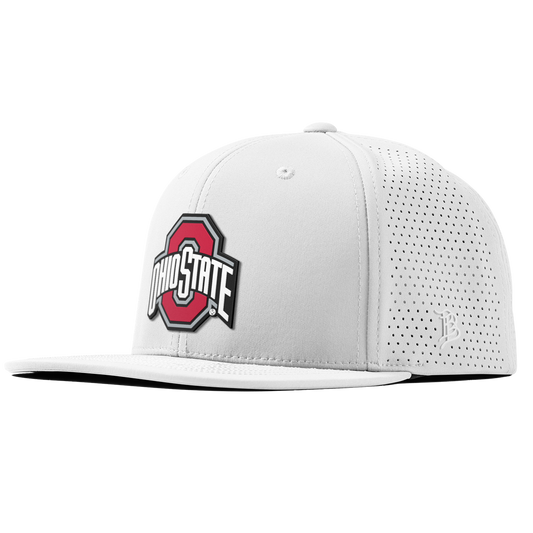 Ohio State University "Ohio State Gray Team Logo" Flat Elite XGen™ White