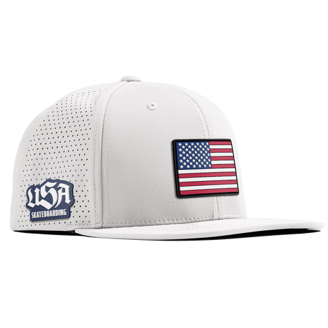 Old Glory USA Skateboarding Flat Elite XGen™ | hover: White