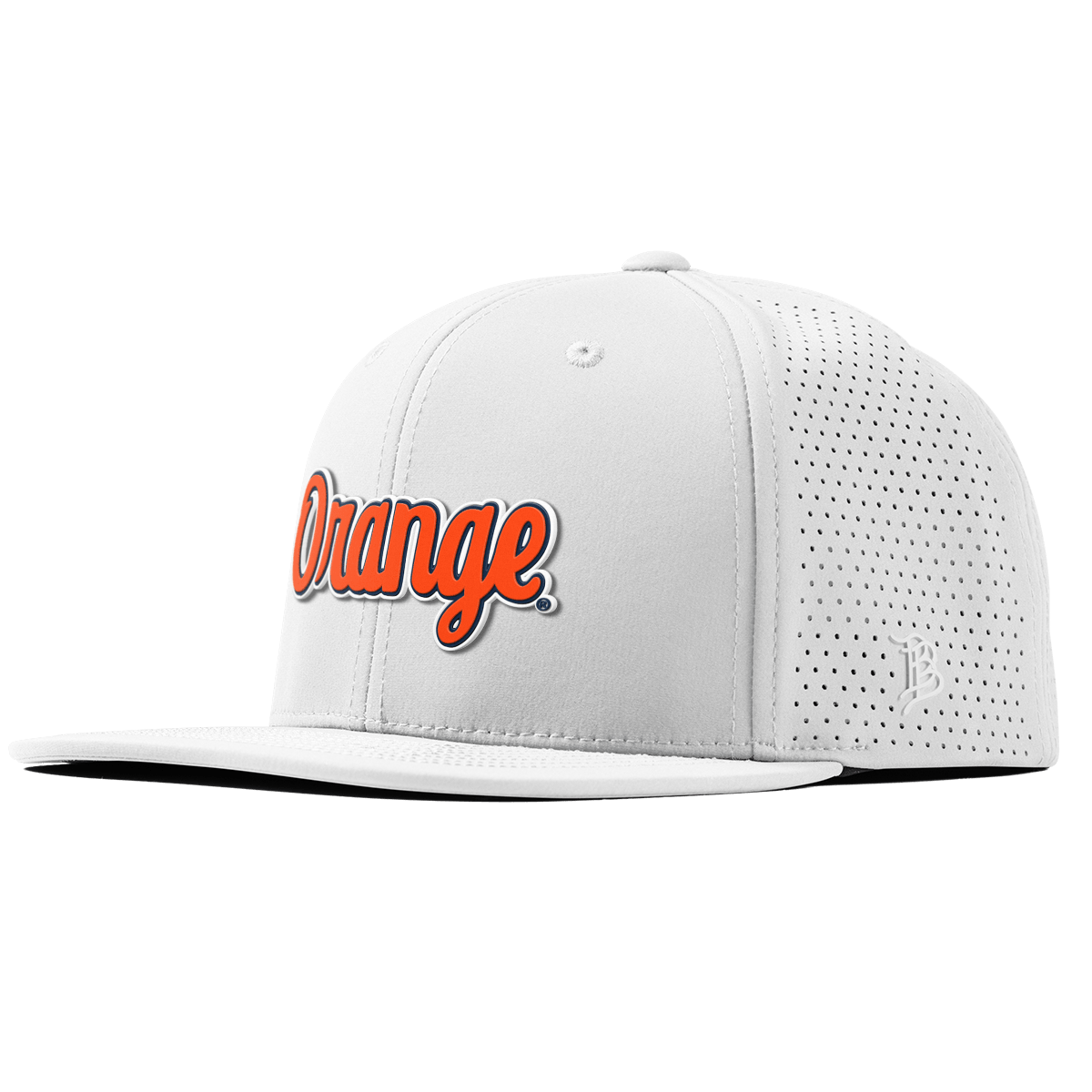 Syracuse University "Orange Throwback Script" Flat Elite XGen™ White