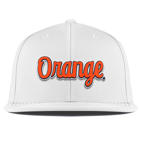 Syracuse University "Orange Throwback Script" Flat Elite XGen™ White