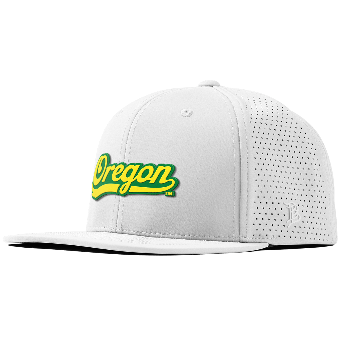 University of Oregon "Oregon Script" Flat Elite XGen™ White