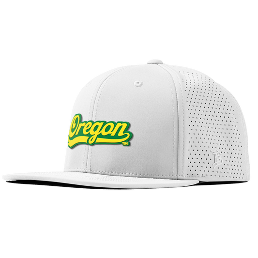 University of Oregon "Oregon Script" Flat Elite XGen™ White