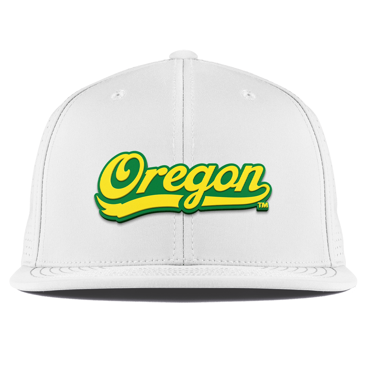 University of Oregon "Oregon Script" Flat Elite XGen™ White