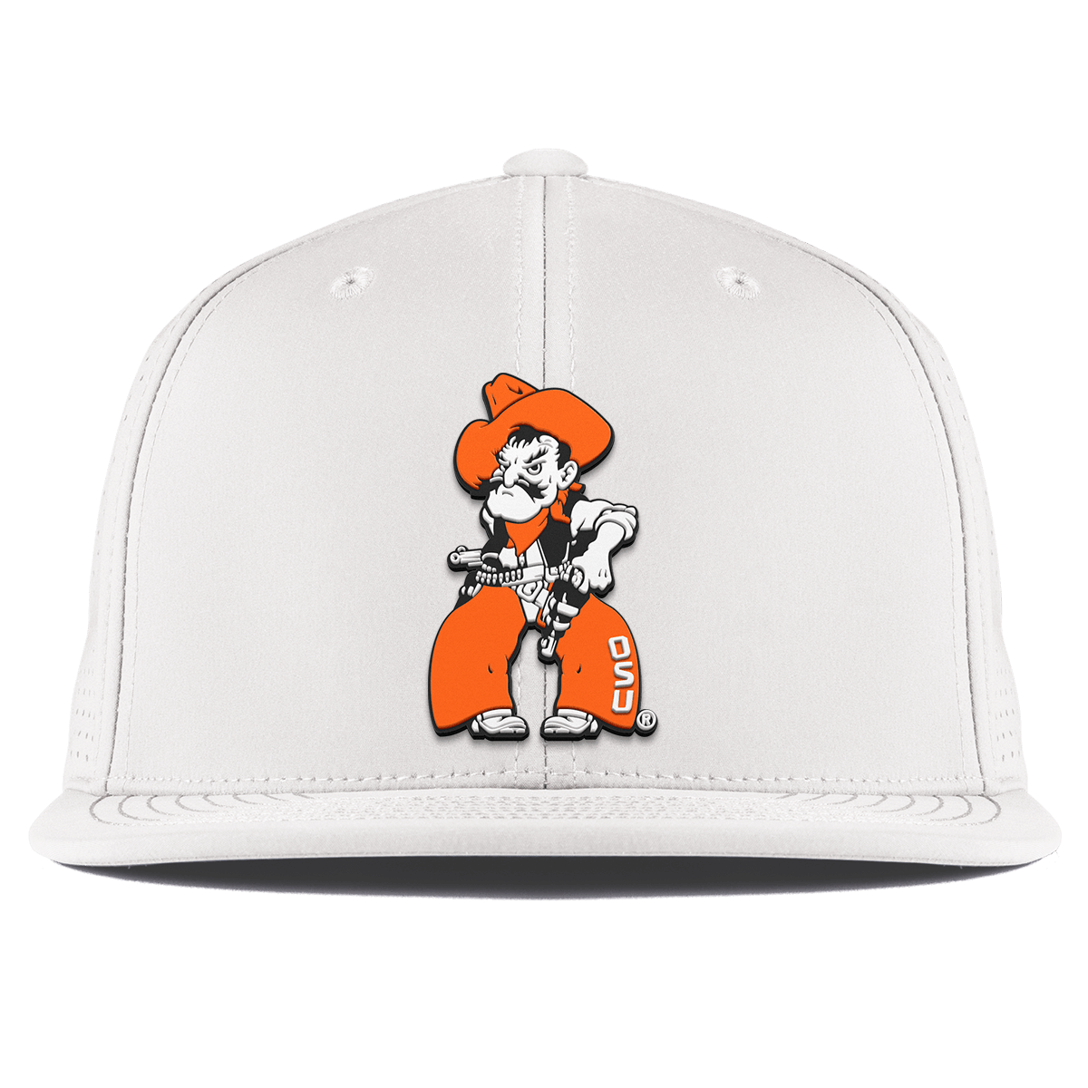 Oklahoma State University "Pistol Pete Quickdraw" Flat Elite XGen™ White