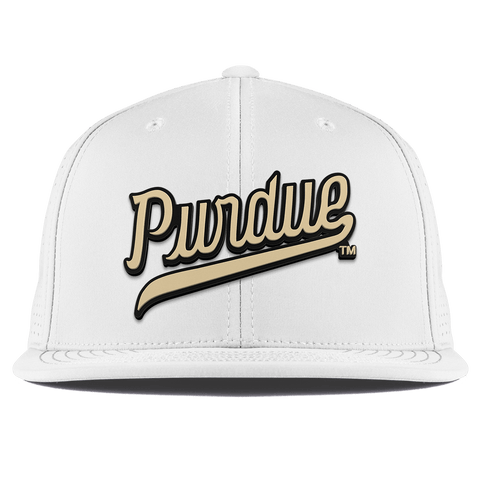 Purdue University "Purdue Script Gold" Flat Elite XGen™ White