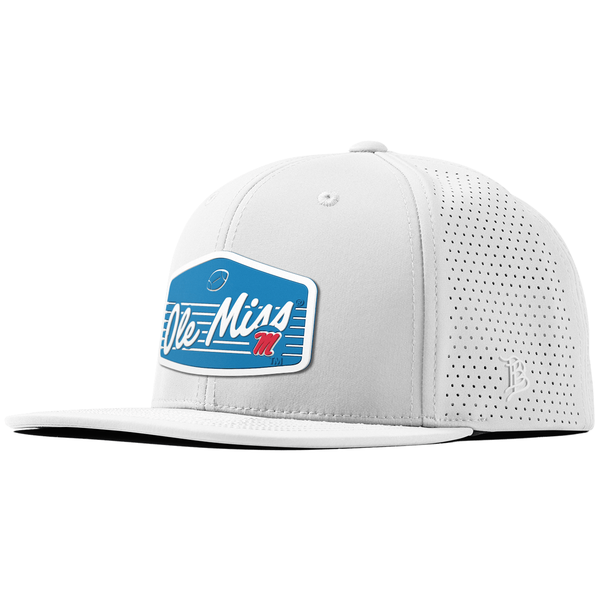 University of Mississippi "Rebel Football" Flat Elite XGen™ White