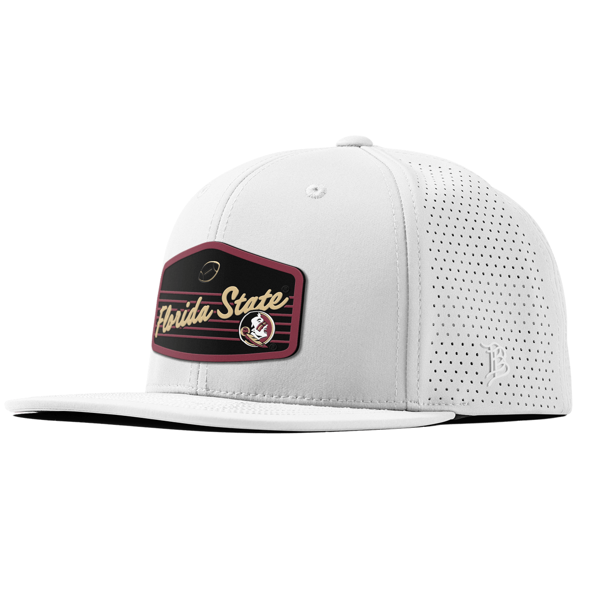 Florida State University "Seminole Football" Flat Elite XGen™ White