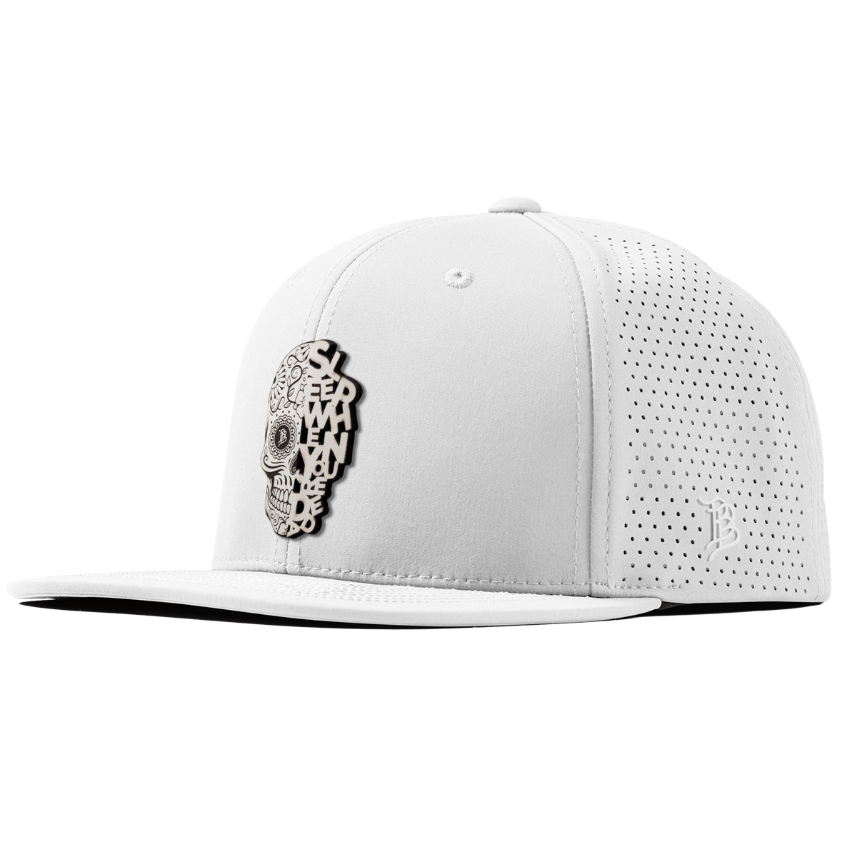 Sleep When You're Dead Skull Flat Elite XGen™ White