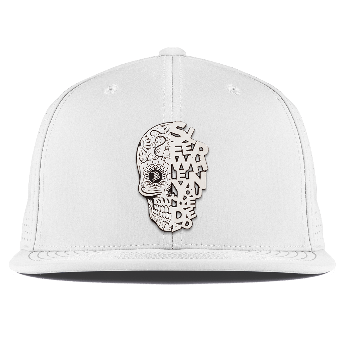 Sleep When You're Dead Skull Flat Elite XGen™ White