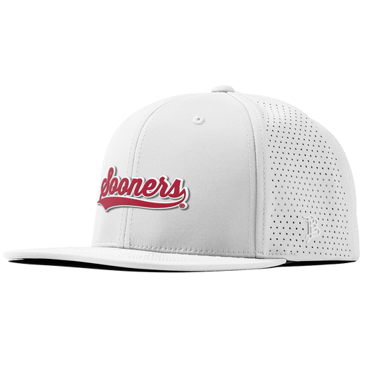 University of Oklahoma "Sooners Script" Flat Elite XGen™ White