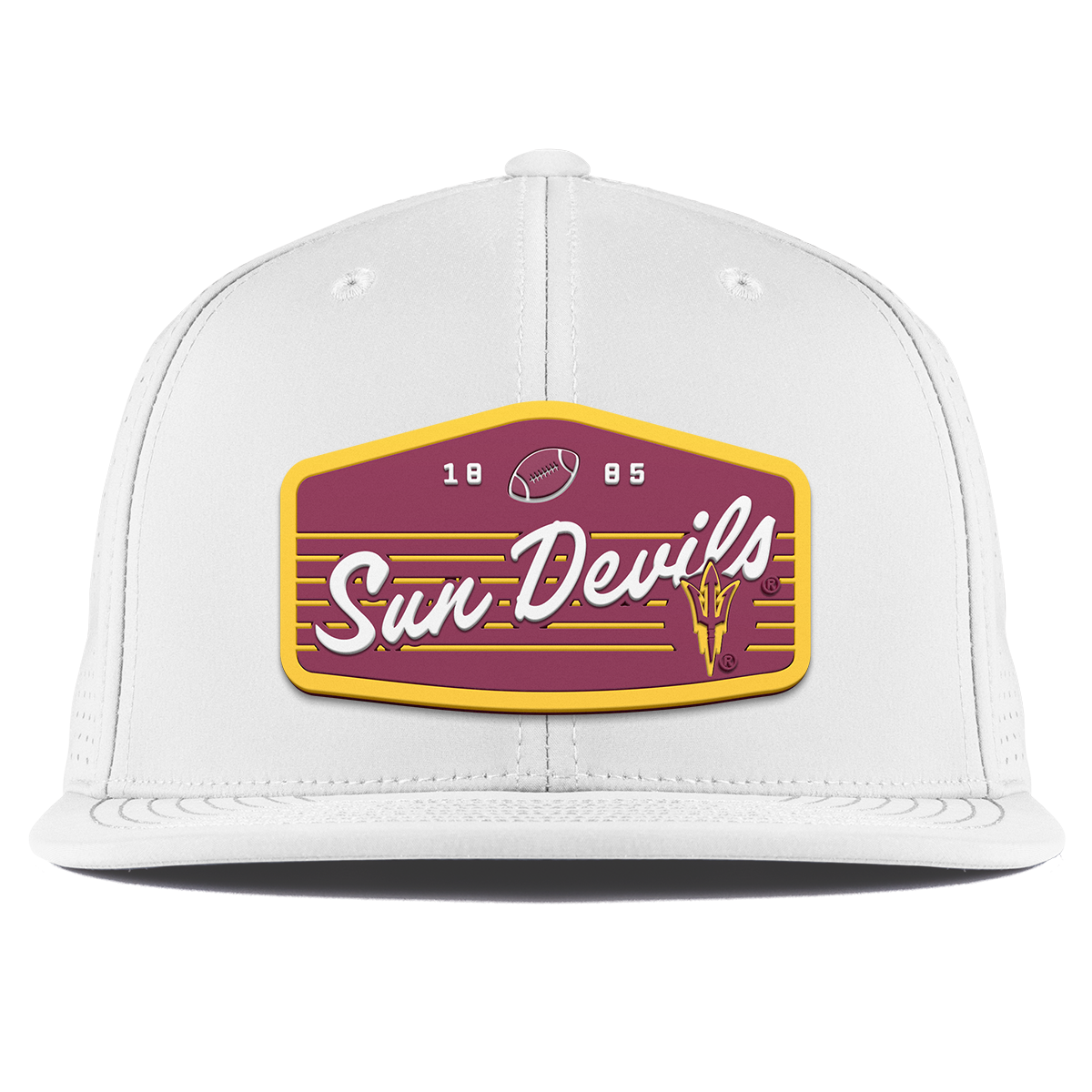 Arizona State University "Sun Devils Football" Flat Elite XGen™ White