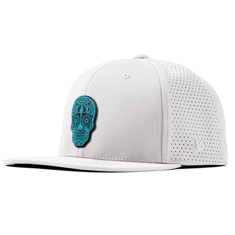 Turquoise Skull PVC Flat Elite XGen™ White