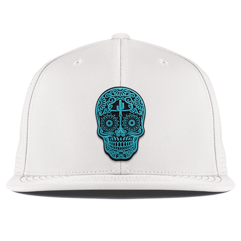 Turquoise Skull PVC Flat Elite XGen™ White