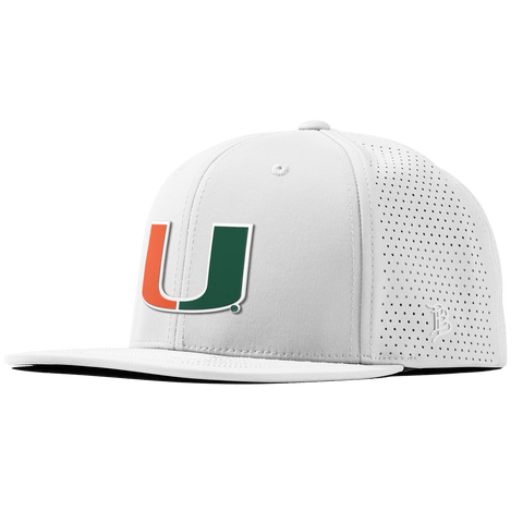 University of Miami "Miami Team Logo" Flat Elite XGen™ White