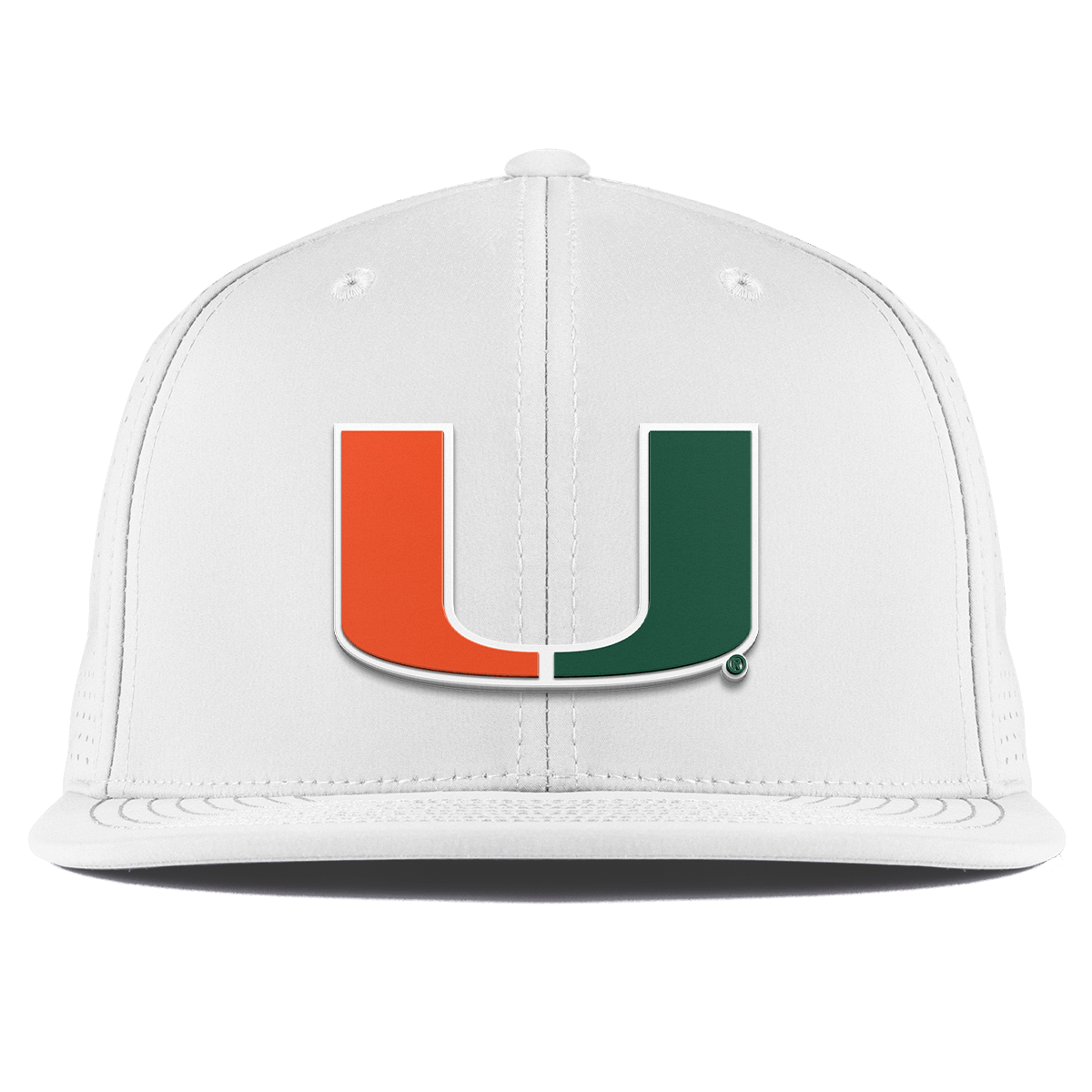 University of Miami "Miami Team Logo" Flat Elite XGen™ White