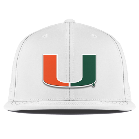 University of Miami "Miami Team Logo" Flat Elite XGen™ White