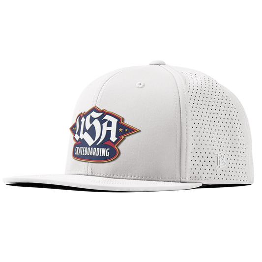 USA Skateboarding Team Logo Flat Elite XGen™ White