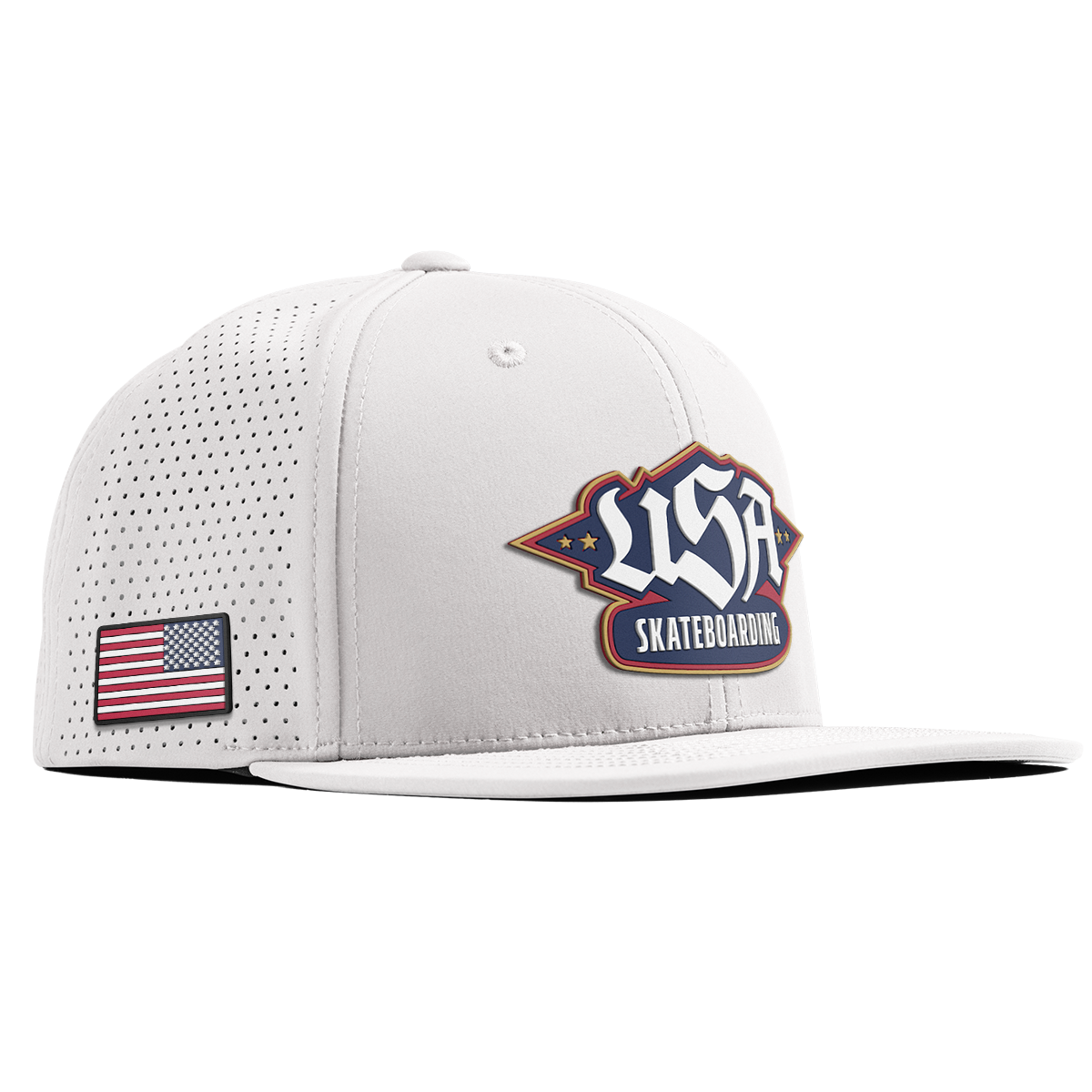 USA Skateboarding Team Logo Flat Elite XGen™ White