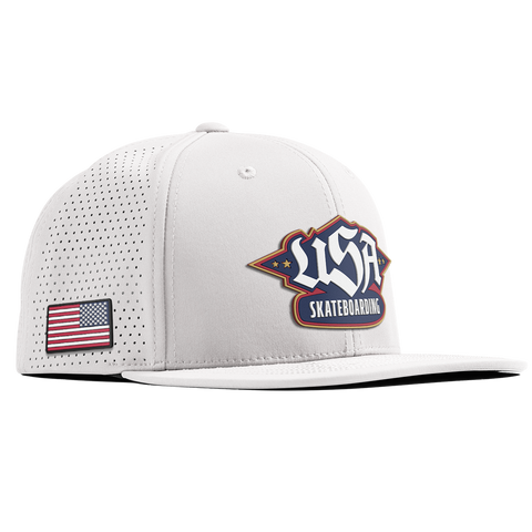 USA Skateboarding Team Logo Flat Elite XGen™ White