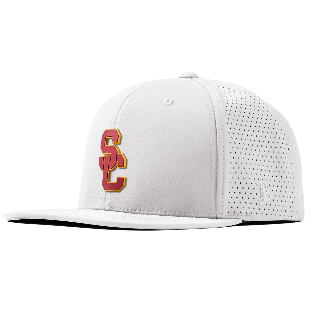 University of Southern California "USC Stacked" Flat Elite XGen™ White