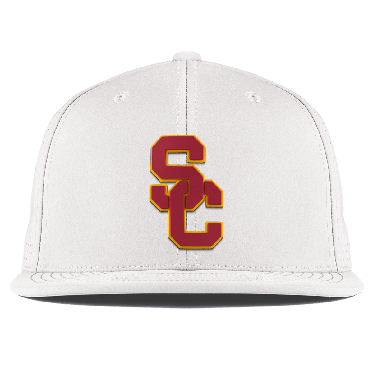 University of Southern California "USC Stacked" Flat Elite XGen™ White