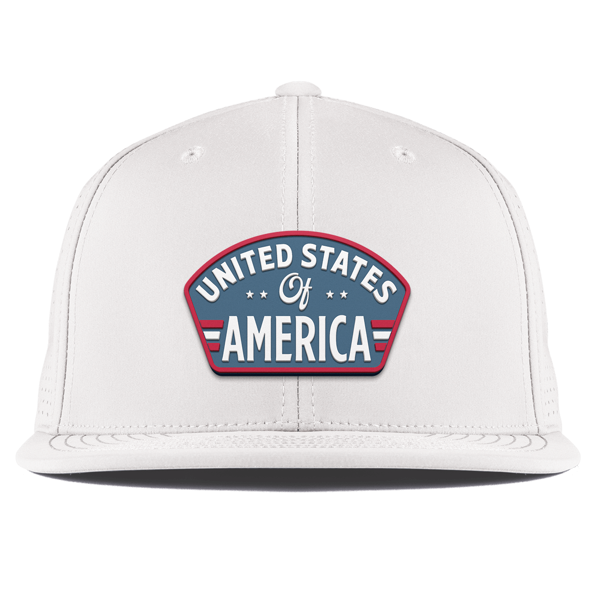 United States of America Badge Flat Elite XGen™ White