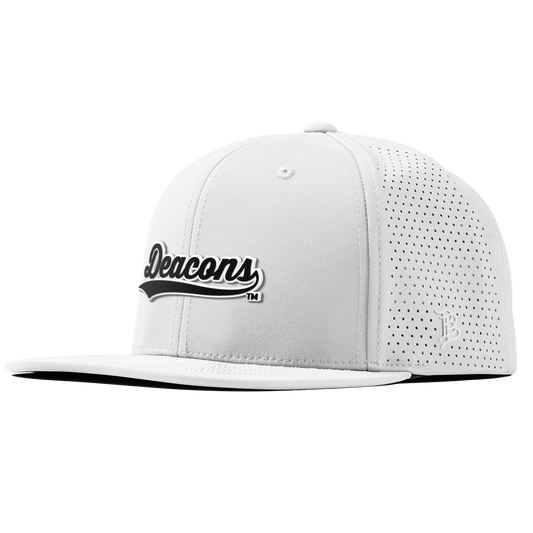 Wake Forest University "Vintage Deacons Script" Flat Elite XGen™ White