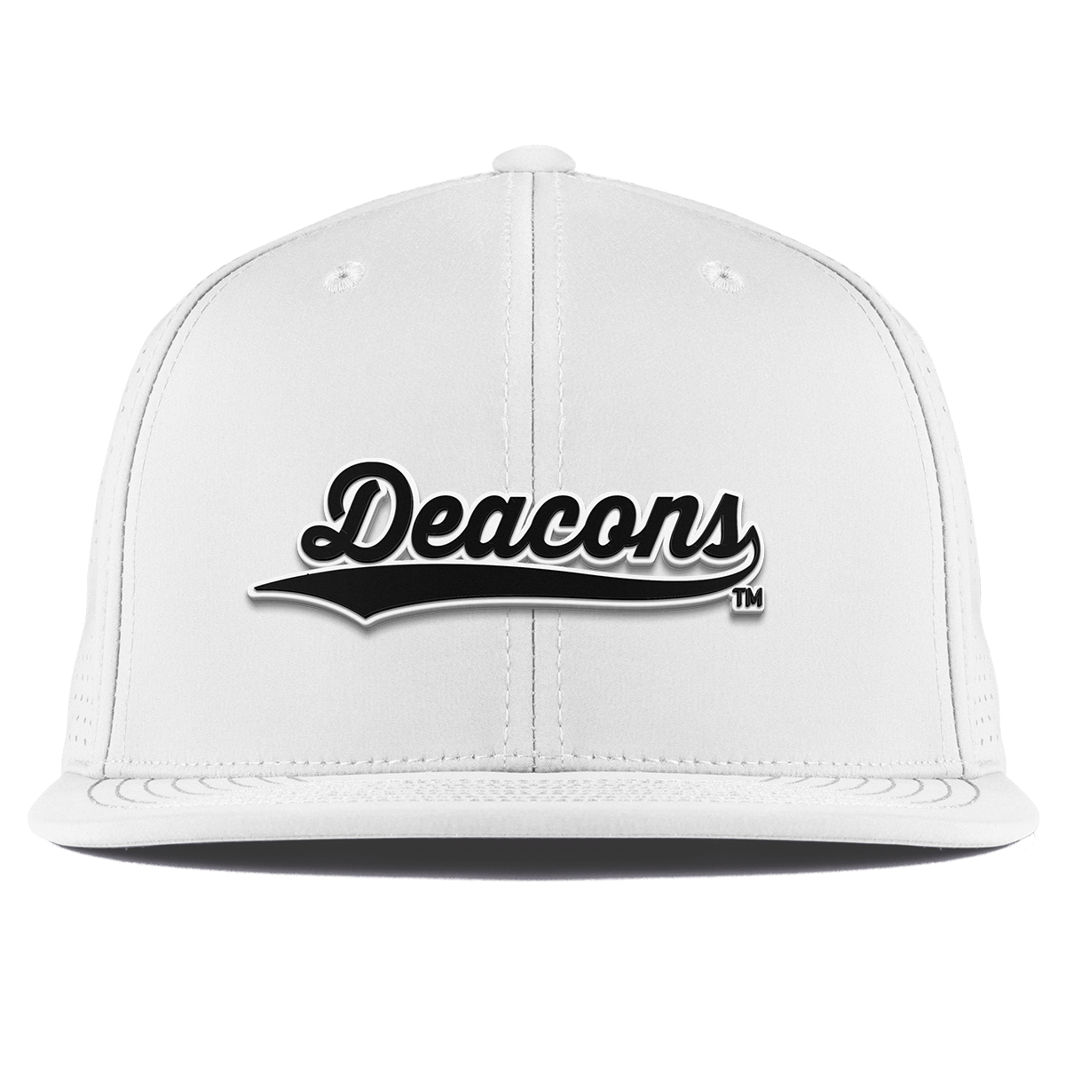 Wake Forest University "Vintage Deacons Script" Flat Elite XGen™ White