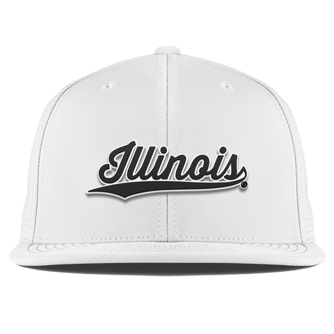 University of Illinois "Vintage Illinois Script" Flat Elite XGen™ White