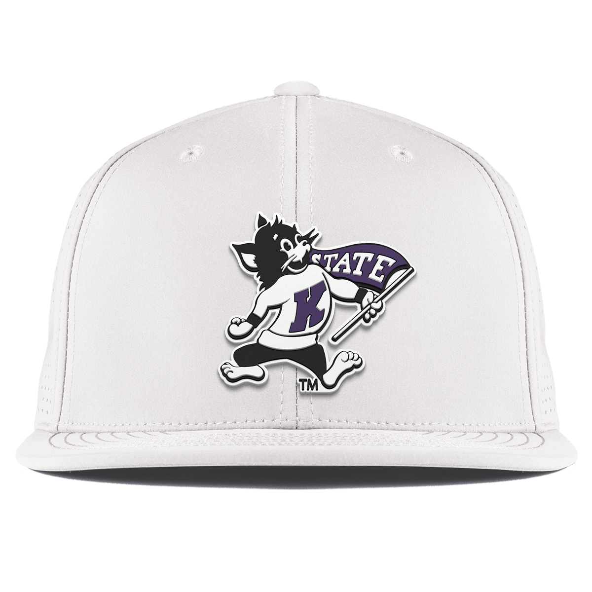 Kansas State University "Vintage Kansas State Wildcat" Flat Elite XGen™ White