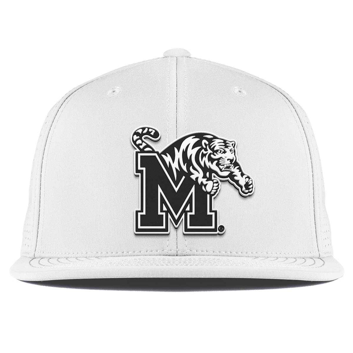 University of Memphis "Vintage Memphis Team Logo" Flat Elite XGen™ White