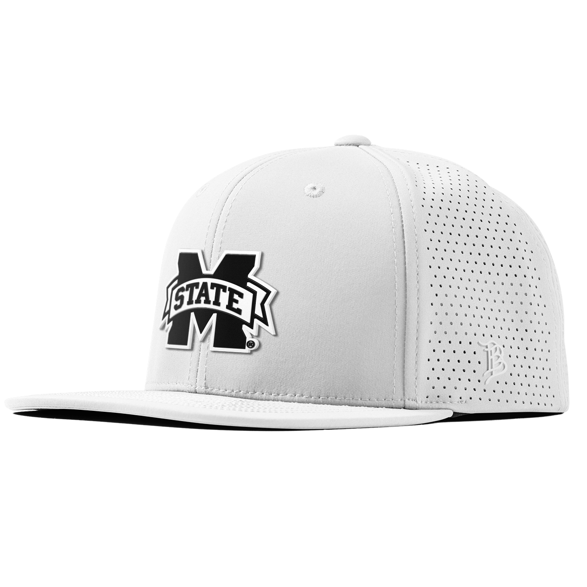 Mississippi State University "Vintage Miss State Team Logo" Flat Elite XGen™ White