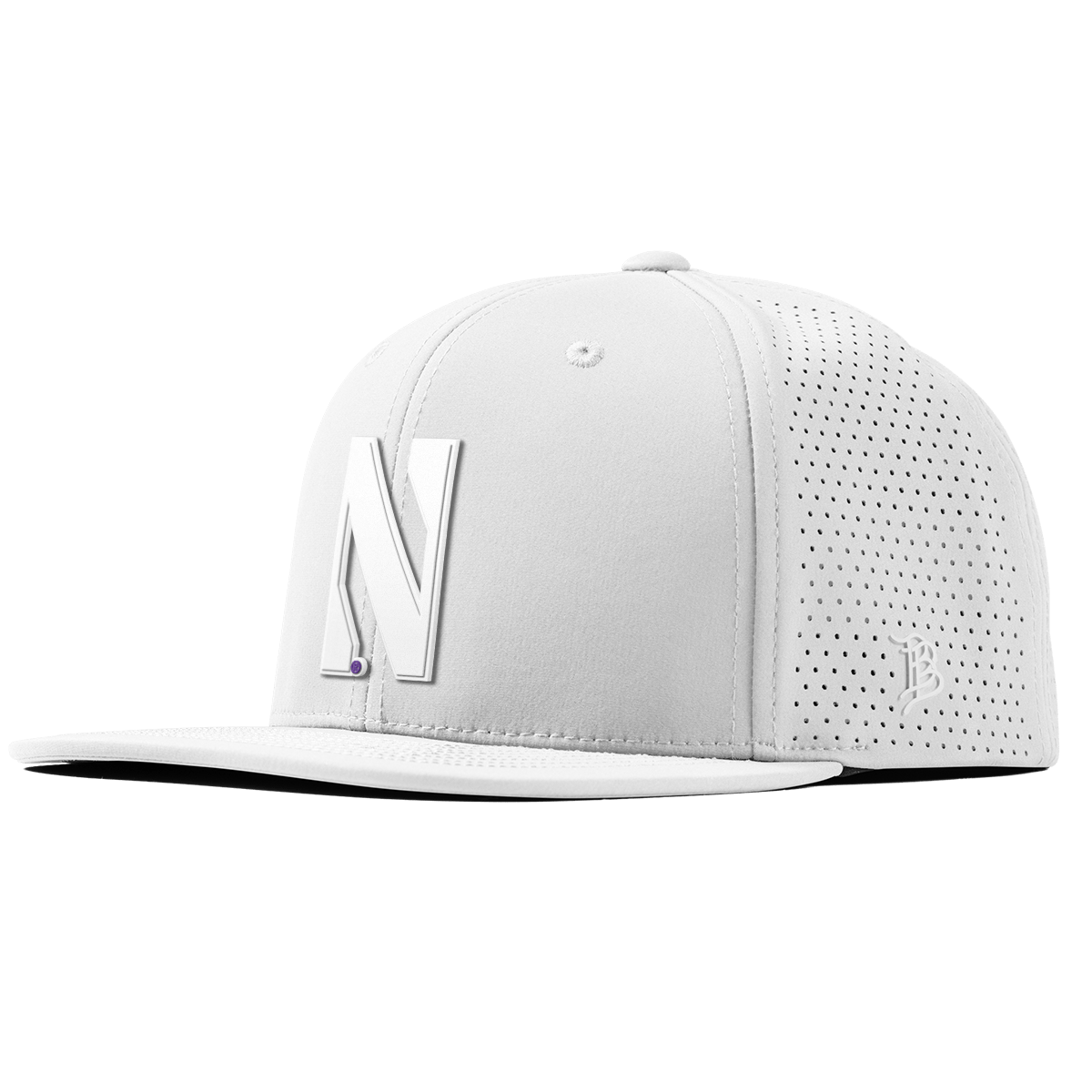 Northwestern University "Vintage Northwestern Block" Flat Elite XGen™ White