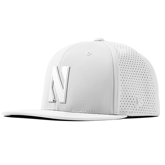 Northwestern University "Vintage Northwestern Block" Flat Elite XGen™ White