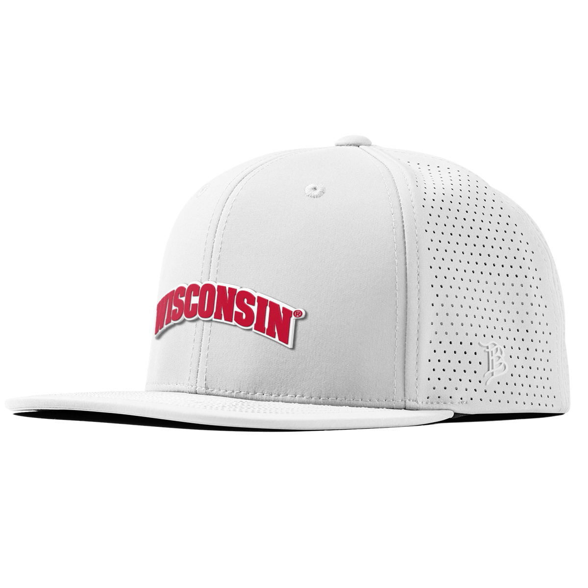 University of Wisconsin "Wisconsin Block" Flat Elite XGen™ White
