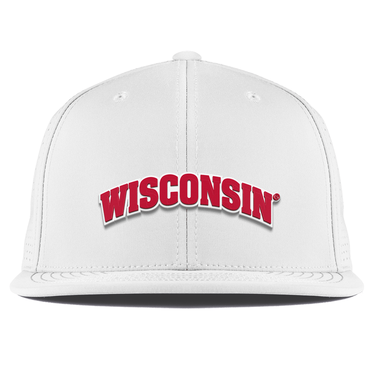 University of Wisconsin "Wisconsin Block" Flat Elite XGen™ White