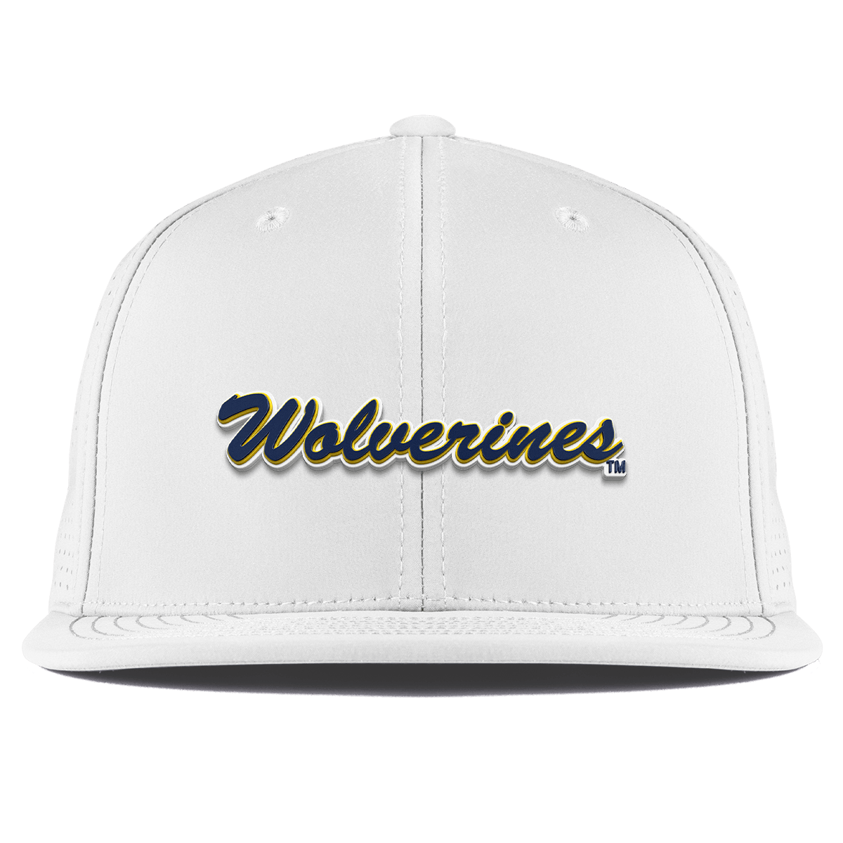 University of Michigan "Wolverines Script" Flat Elite XGen™ White
