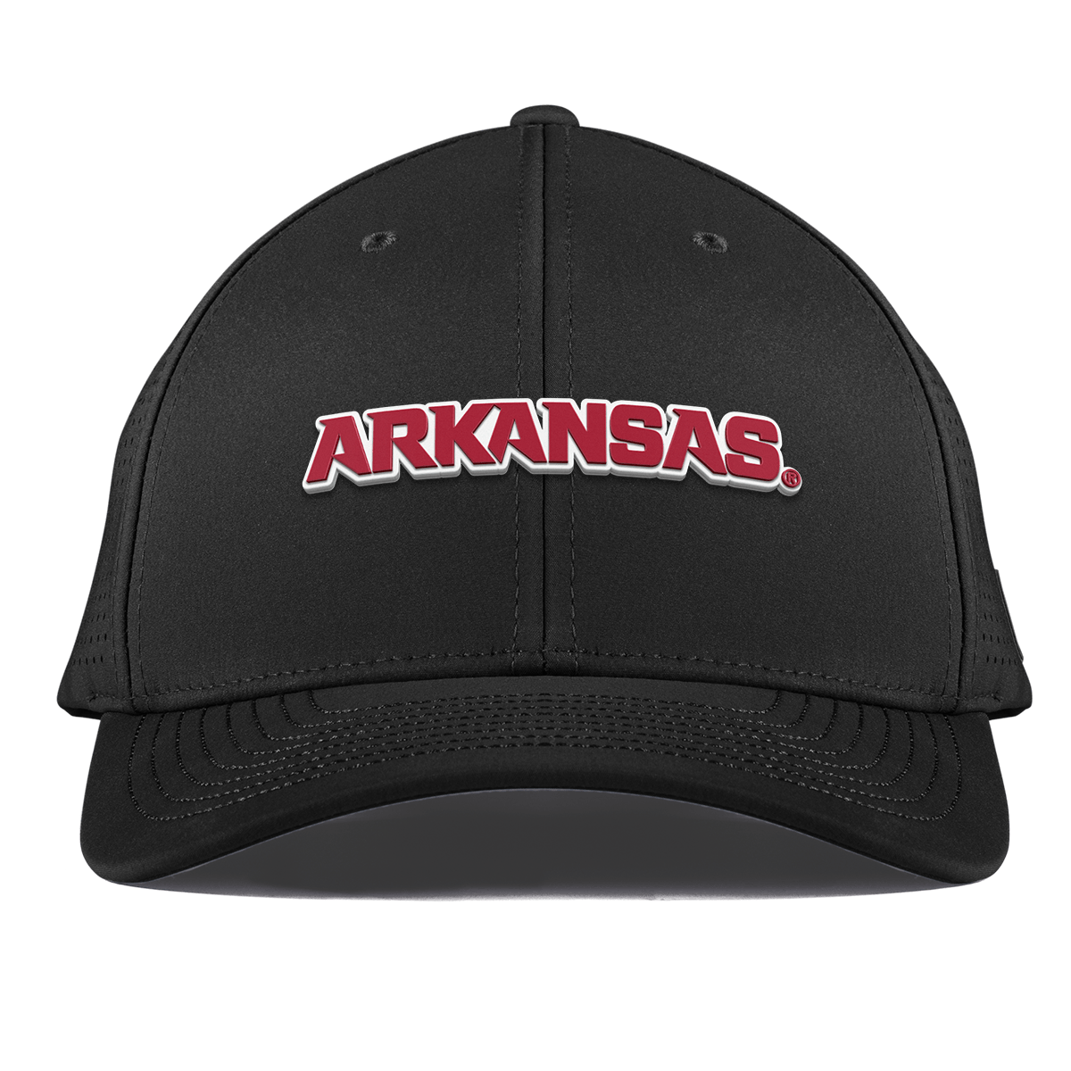 University of Arkansas "Arkansas Block" Curved Elite XGen™ Hat Black