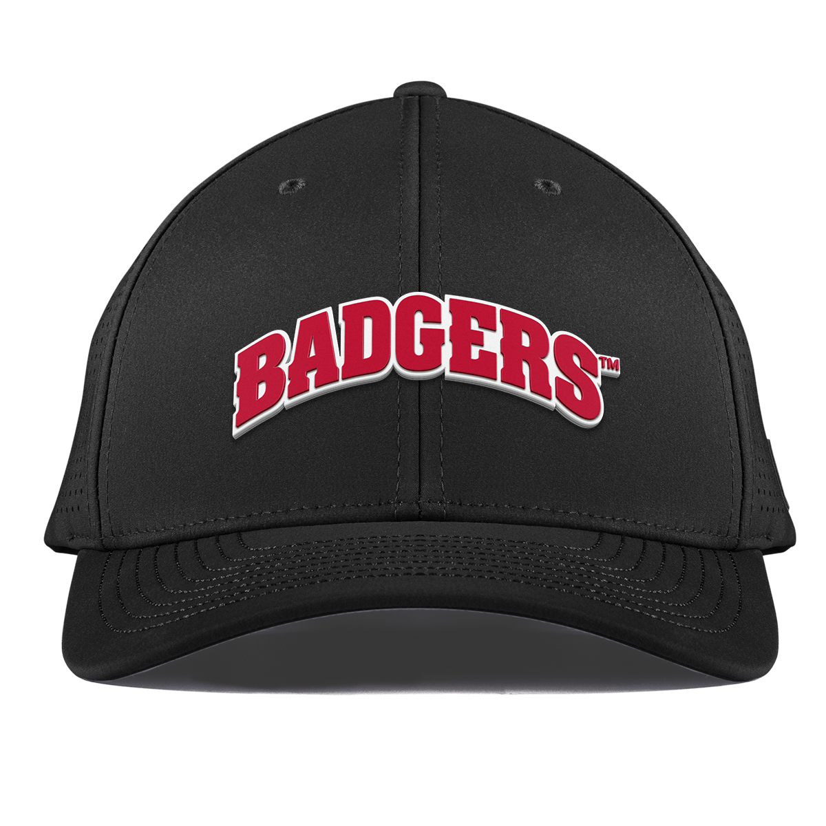 University of Wisconsin "Badgers Block" Curved Elite XGen™ Black