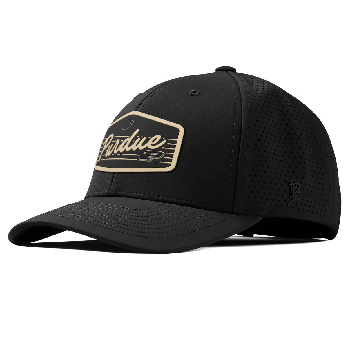 Purdue University "Boilermakers Football" Curved Elite XGen™ Black