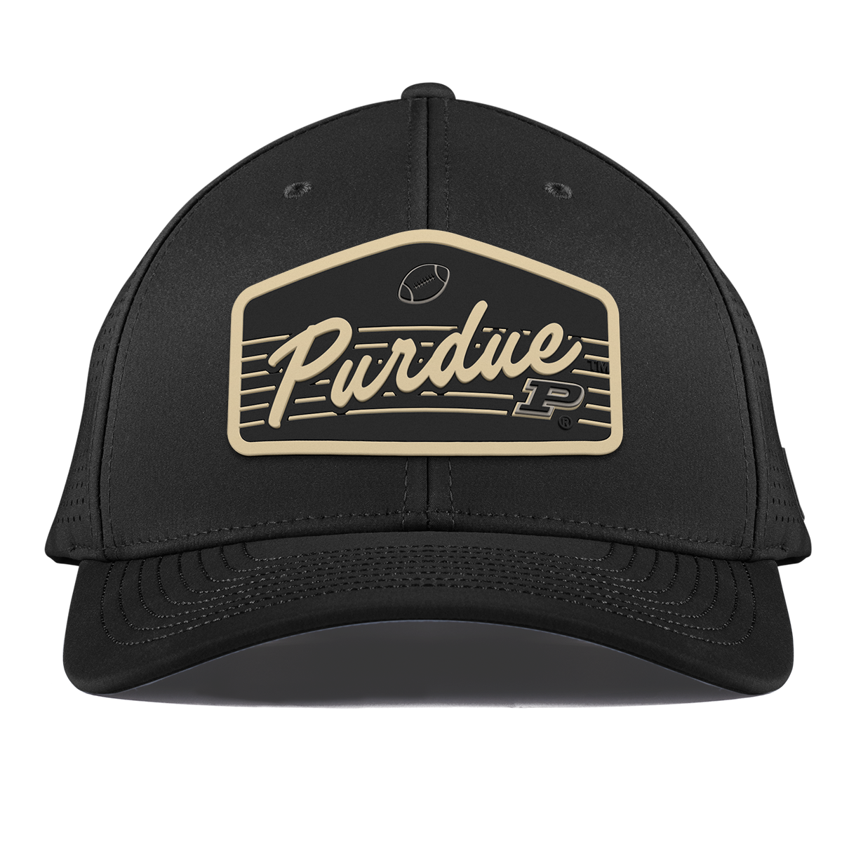 Purdue University "Boilermakers Football" Curved Elite XGen™ Black