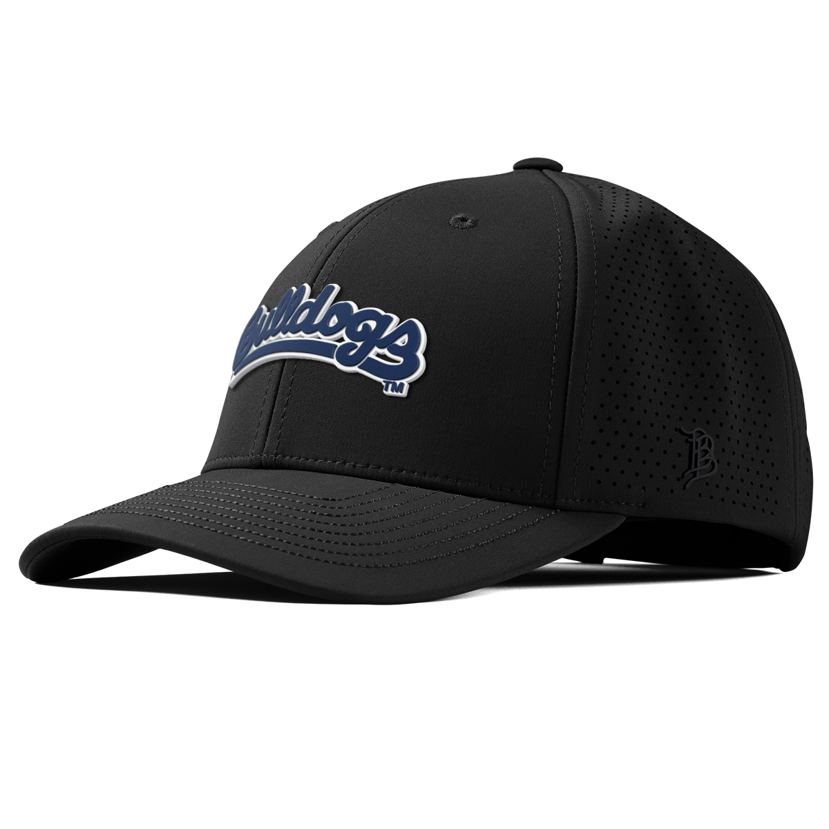 Fresno State University "Bulldogs Script Navy" Curved Elite XGen™ Black