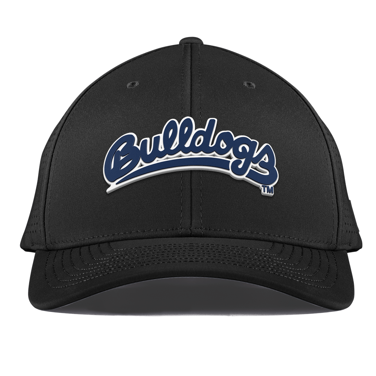 Fresno State University "Bulldogs Script Navy" Curved Elite XGen™ Black