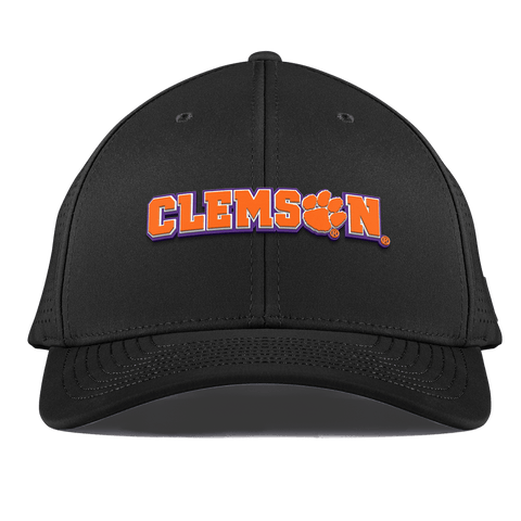 Clemson University "Clemson Block" Curved Elite XGen™ Black Black