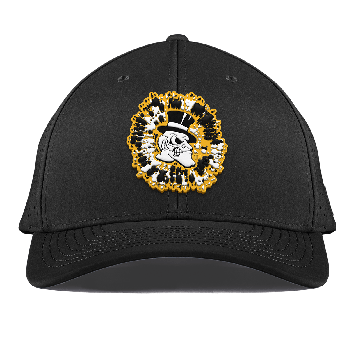 Wake Forest University  "Deacons Tie Dye" Curved Elite XGen™ Black